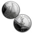 1987 Samoa 3-Coin Gold/Silver America's Cup Proof Set