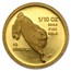 1987 Singapore 1/10 oz Proof Gold 10 Singold Rabbit