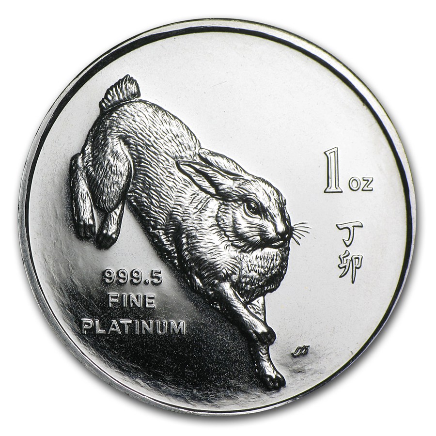 Buy 1987 Singapore 1 oz Platinum Round Year of the Rabbit | APMEX