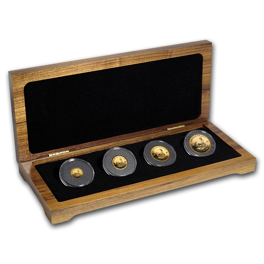 1987 South Africa 4-Coin Gold Krugerrand Proof Set