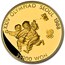 1987 South Korea Proof Gold 25,000 Won Kite Flying