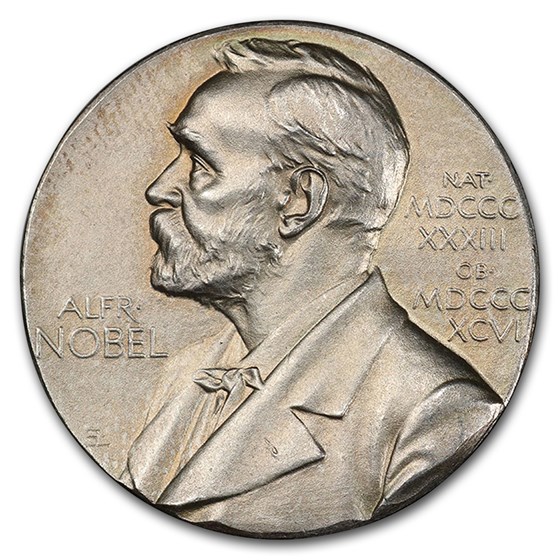 1987 Sweden Silver Medal Alfred Nobel SP-65 PCGS (Medicine)