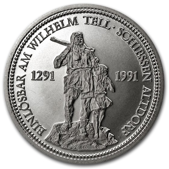 1987 Switzerland 1 oz Platinum Shooting Thaler 1987 Switzerland 1 oz Platinum Shooting Thaler