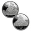 1987 Switzerland 4-Coin Proof Platinum Helveta "Matterhorn" Set