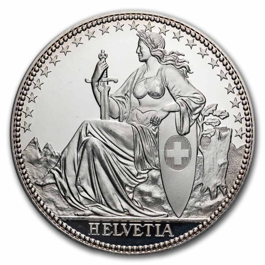 Buy 1987 Switzerland 5 oz Silver Helvetia Matterhorn | APMEX
