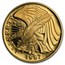 1987-W Gold $5 Commem Constitution BU (w/Box & COA)