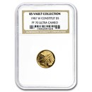 1987-W Gold $5 Commem Constitution PF-70 NGC (US Vault)