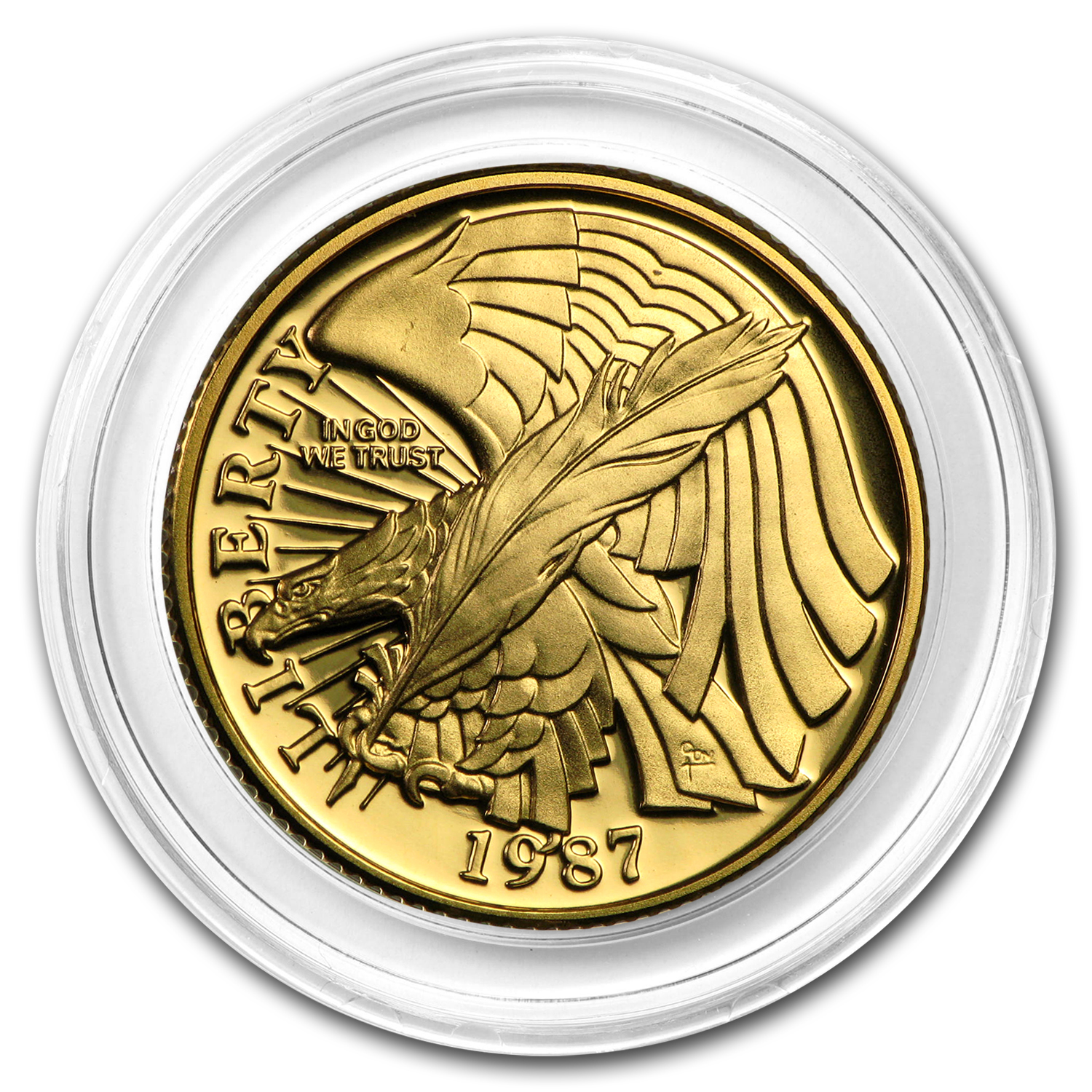 Buy 1987-W Gold $5 Commem Constitution Proof (Capsule only) | APMEX