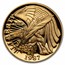 1987-W Gold $5 Commem Constitution Proof (w/Box & COA)