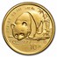1987-Y China 1/10 oz Gold Panda BU (Not Sealed)