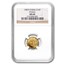1987-Y China 1/10 oz Gold Panda MS-68 NGC