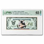 1987A $1.00 (AA) Waving Mickey CU-65 EPQ PMG (DIS#2)