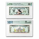 1987A $1.00 (AA) Waving Mickey CU-65 EPQ PMG (DIS#2)