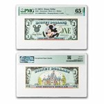 1987A $1.00 (AA) Waving Mickey CU-65 EPQ PMG (DIS#2)