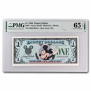 1988 $1.00 (DA) Waving Mickey CU-65 EPQ PMG (DIS#9)