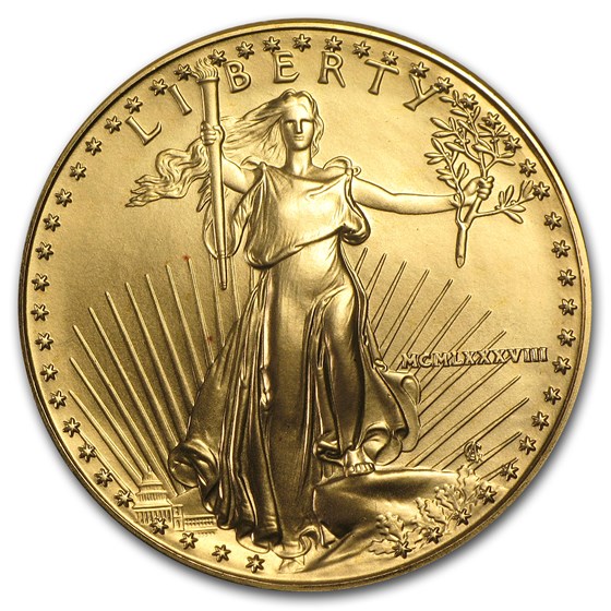 1988 1 oz American Gold Eagle BU (MCMLXXXVIII)