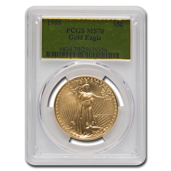 1988 1 oz American Gold Eagle MS-70 PCGS (Gold Label)