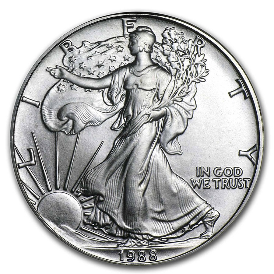 1988 1 oz American Silver Eagle BU