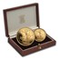 1988 2-Coin Gold Britannia Proof Set
