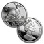 1988-2012 Isle of Man 25-Coin 1 oz Silver Cat Proof Set