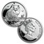 1988-2012 Isle of Man 25-Coin 1 oz Silver Cat Proof Set
