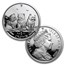 1988-2012 Isle of Man 25-Coin 1 oz Silver Cat Proof Set
