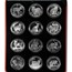 1988-2012 Isle of Man 25-Coin 1 oz Silver Cat Proof Set