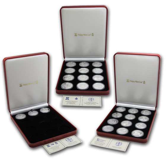 1988-2014 Isle of Man 27-Coin 1 oz Silver Cat Proof Set 1988-2014 Isle of Man 27-Coin 1 oz Silver Cat Proof Set