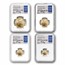 1988 4-Coin Proof American Gold Eagle Set PF-70 NGC (Moy)