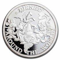 Buy 1988 5 oz Silver - Mickey and Minnie Around the World PR-69
