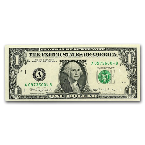 1988-A (A-Boston) $1.00 FRN CU (Fr#1915-A)