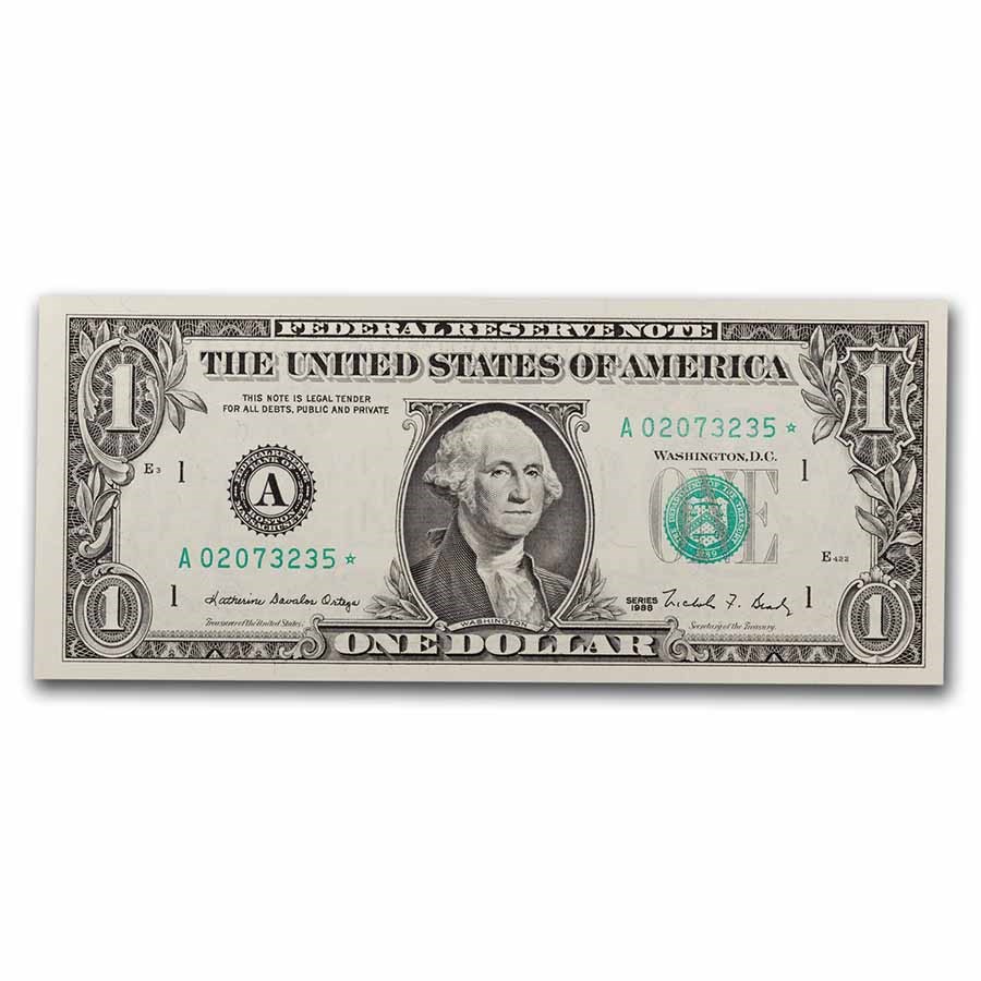 1988* (A-Boston) $1.00 FRN CU (Fr#1914-A*) Star Note!