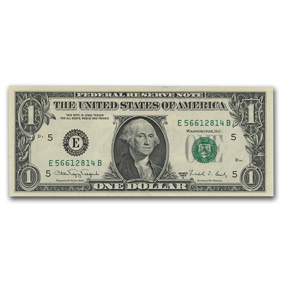 1988-A (E-Richmond) $1.00 FRN CU (Fr#1915-E) 1988-A (E-Richmond) $1.00 FRN CU (Fr#1915-E)