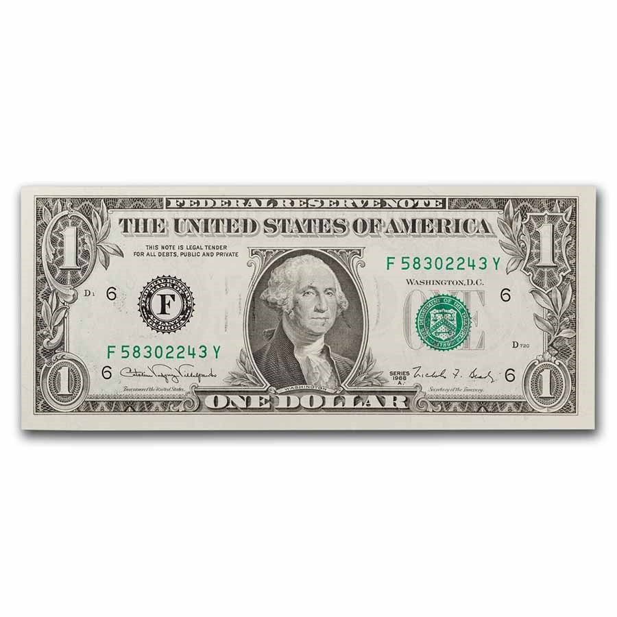 1988-A (F-Atlanta) $1.00 FRN CU (Fr#1915-F)
