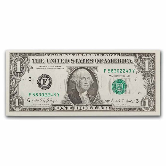 1988-A (F-Atlanta) $1.00 FRN CU (Fr#1915-F) 1988-A (F-Atlanta) $1.00 FRN CU (Fr#1915-F)