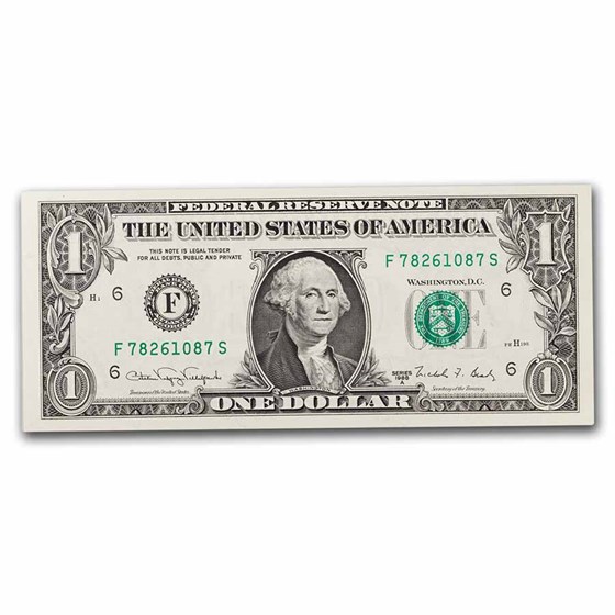 1988-A (F-Atlanta) $1 FRN CU (Fr#1916-F) 1988-A (F-Atlanta) $1 FRN CU (Fr#1916-F)