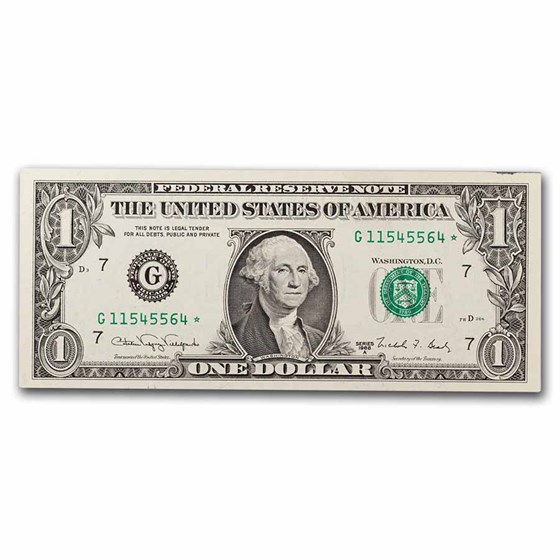 1988-A* (G-Chicago) $1 FRN CU (Fr#1916-G*) Star Note!