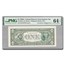 1988-A (J-Kansas City) $1 FRN CU-64 EPQ PMG (Fr#1916-J) Overprint