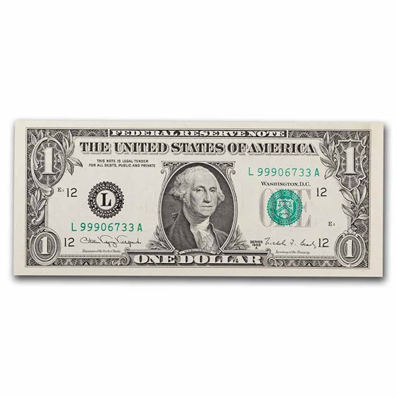 1988-A (L-San Francisco) $1.00 FRN CU (Fr#1915-L)
