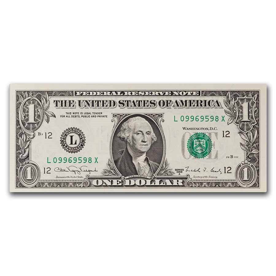 1988-A (L-San Francisco) $1 FRN CU (Fr#1916-L)