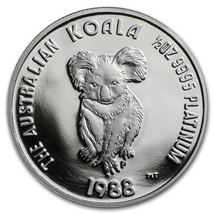 1988 Australia 1/2 oz Proof Platinum Koala