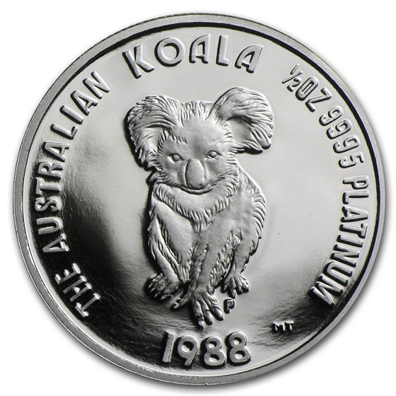1988 Australia 1/2 oz Proof Platinum Koala 1988 Australia 1/2 oz Proof Platinum Koala