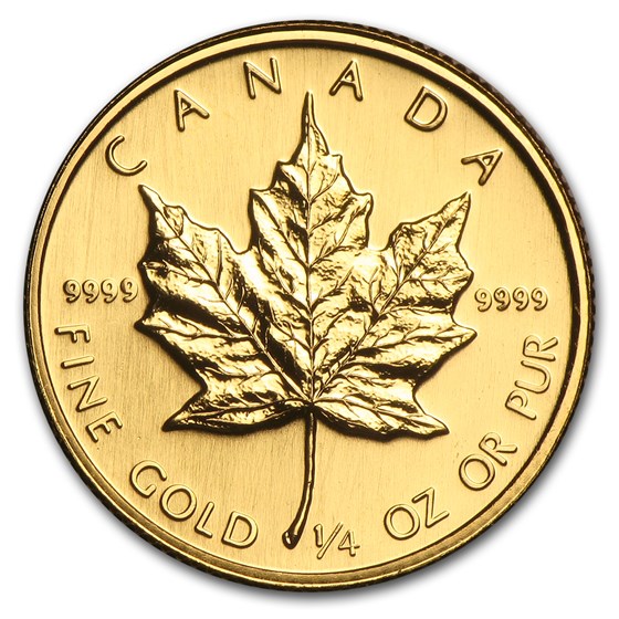 1988 Canada 1/4 oz Gold Maple Leaf BU 1988 Canada 1/4 oz Gold Maple Leaf BU