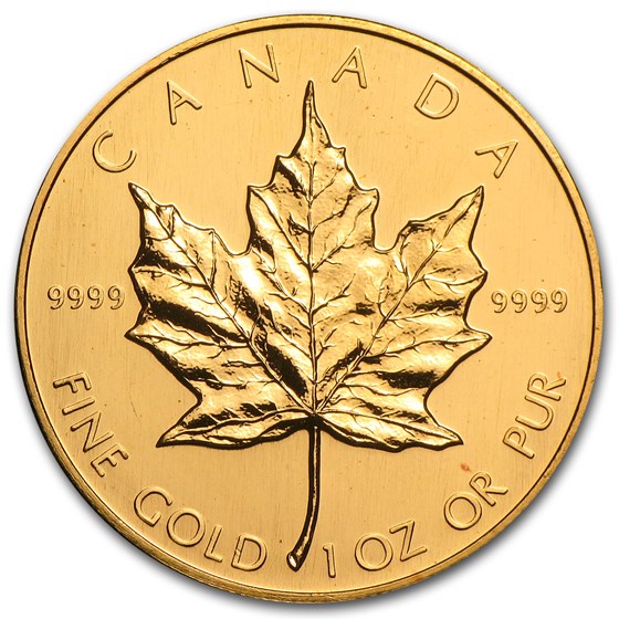 1988 Canada 1 oz Gold Maple Leaf BU