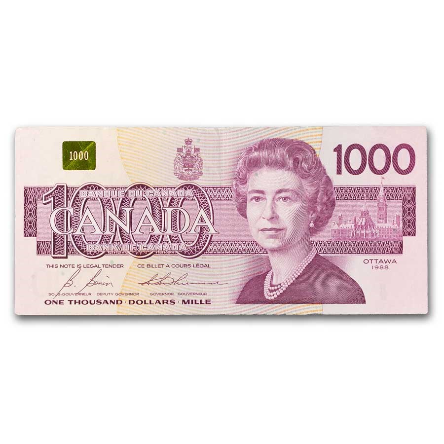 1988 Canada Ottawa $1,000 Note VF