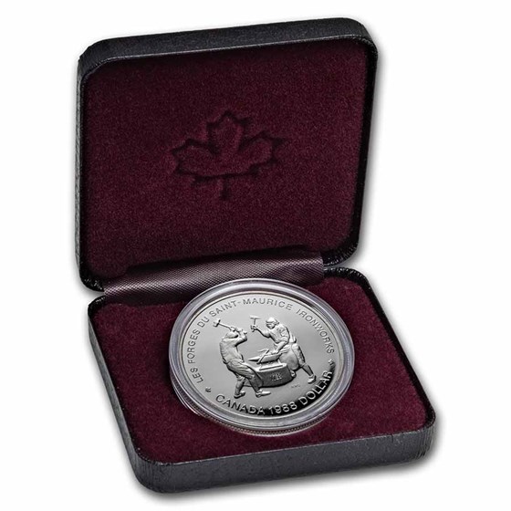 1988 Canada Silver Dollar Proof (Saint-Maurice Ironworks w/OGP) 1988 Canada Silver Dollar Proof (Saint-Maurice Ironworks w/OGP)