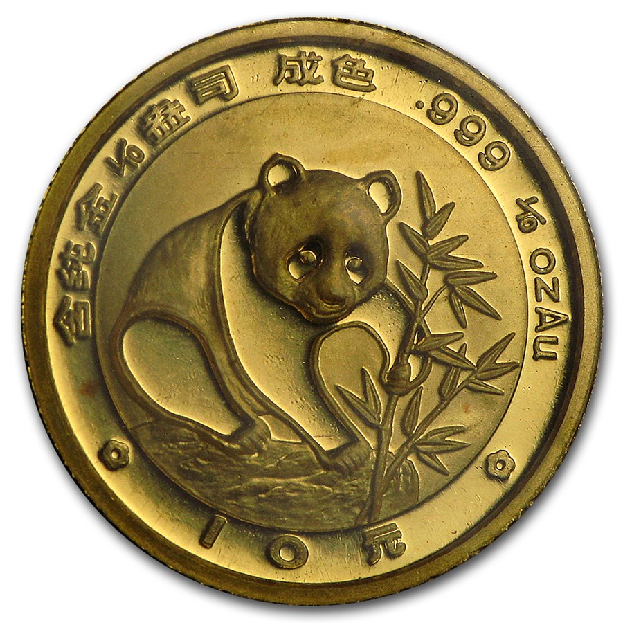 1988 China 1/10 oz Gold Panda BU (Sealed)