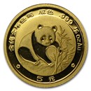 1988 China 1/20 oz Gold Panda Proof (In Capsule)