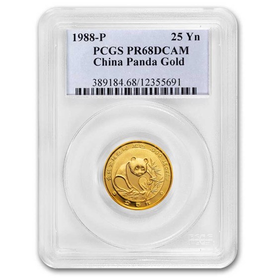 1988 China 1/4 oz Proof Gold Panda PR-68 PCGS 1988 China 1/4 oz Proof Gold Panda PR-68 PCGS