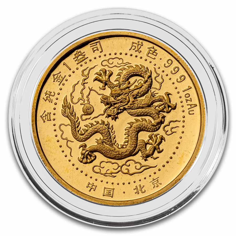 1988 China 1 oz Gold Dragon San Francisco Expo Medal Proof | eBay